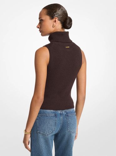 MK Haut à col roulé sans manches en laine - Michael Kors - MICHAEL Michael Kors - Modalova