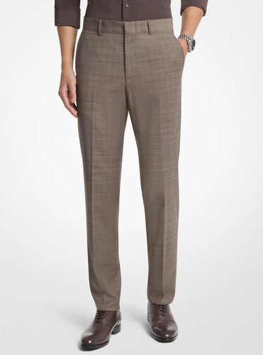 MK Pantalon slim en mélange de laine à motif Prince-de-Galles - Michael Kors - Michael Kors Mens - Modalova