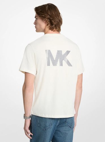 MK T-shirt en jersey de coton à logo graphique - Michael Kors - Michael Kors Mens - Modalova