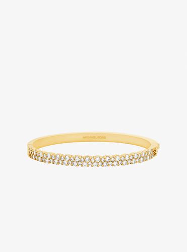 MK Parure bracelet et boucles d'oreilles huggies à double rangée de pierres pavées - Michael Kors - Modalova