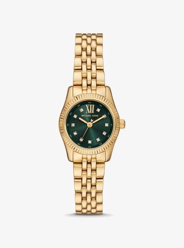 MK Petite montre Lexington dorée à pierres pavées - Michael Kors - Modalova