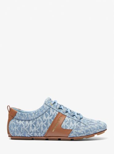 MK Basket Keely en denim à imprimé logo Signature et en cuir - Michael Kors - MICHAEL Michael Kors - Modalova