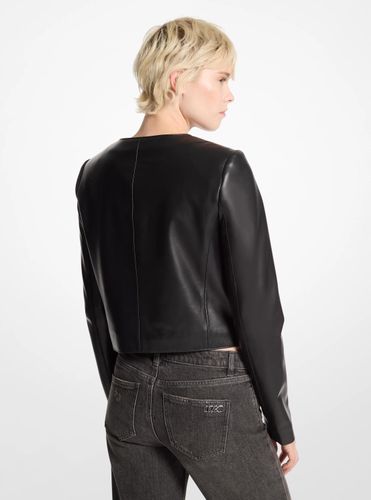 MK Veste courte en cuir - Michael Kors - MICHAEL Michael Kors - Modalova