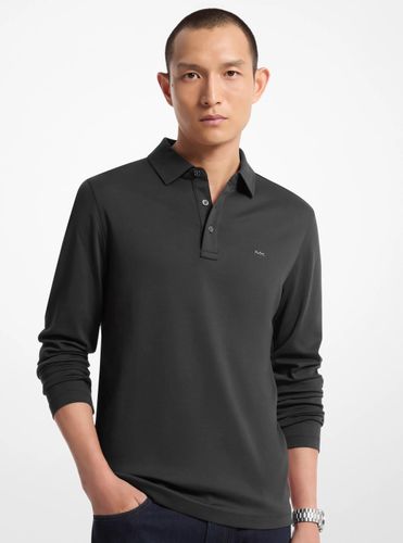 MK Polo en coton à longues manches - Michael Kors - Michael Kors Mens - Modalova