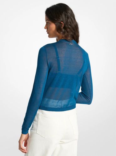 MK Cardigan court avec brassière en mélange de Tencel - Michael Kors - MICHAEL Michael Kors - Modalova