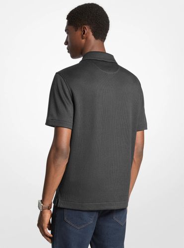 MK Polo en tricot gaufré - Michael Kors - Michael Kors Mens - Modalova