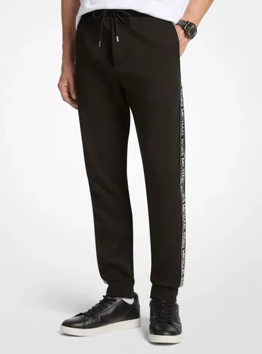 MK Pantalon de jogging en mélange de coton avec bande à logos - Michael Kors - Michael Kors Mens - Modalova