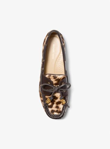 MK Mocassin Fallon en poil de vachette à imprimé léopard - Michael Kors - MICHAEL Michael Kors - Modalova