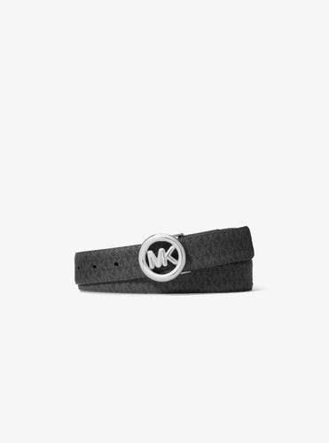MK Ceinture en cuir et à breloque logo Signature MK Pop - Michael Kors - MICHAEL Michael Kors - Modalova