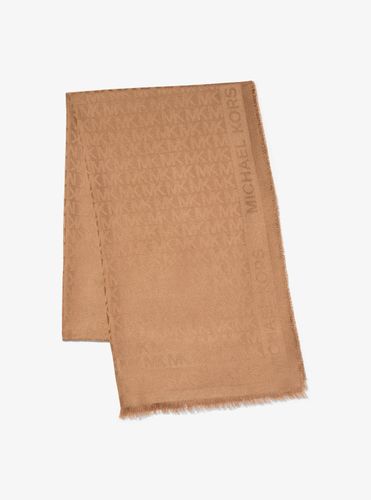 MK Écharpe en soie jacquard à logo - Michael Kors - MICHAEL Michael Kors - Modalova