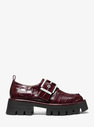 MK Mocassin Colby en cuir effet crocodile en relief - Michael Kors - MICHAEL Michael Kors - Modalova