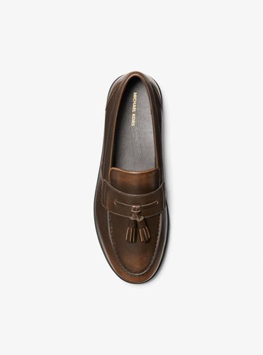 MK Mocassin Wesley en cuir bruni à pampilles - Michael Kors - Michael Kors Mens - Modalova