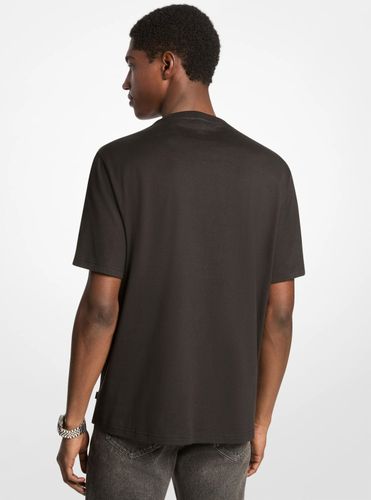 MK T-shirt rayé en coton à logo Signature - Michael Kors - Michael Kors Mens - Modalova