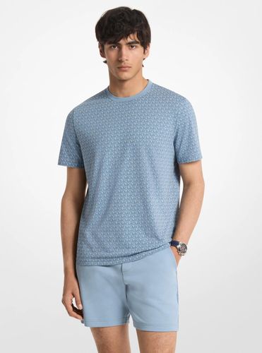 MK T-shirt en jersey de coton à imprimé logo Signature - Michael Kors - Michael Kors Mens - Modalova
