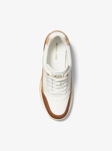 MK Basket Emmy en cuir avec semelle compensée - Michael Kors - MICHAEL Michael Kors - Modalova