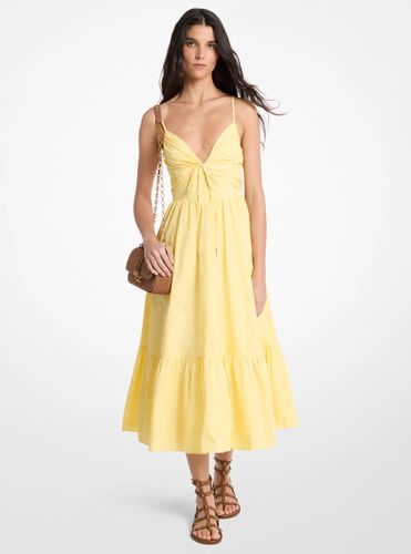 MK Robe mi-longue en popeline de coton - Michael Kors - MICHAEL Michael Kors - Modalova