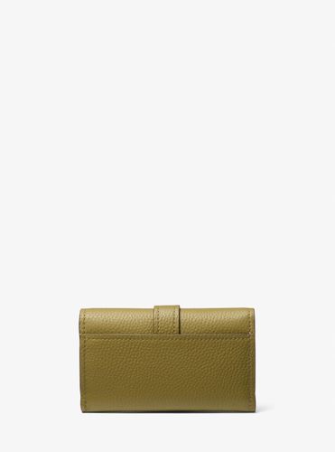 MK Portefeuille Nolita de taille moyenne en cuir grainé à trois volets - Michael Kors - MICHAEL Michael Kors - Modalova