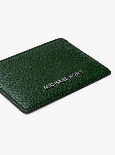 MK Porte-cartes en cuir grainé - Michael Kors - MICHAEL Michael Kors - Modalova