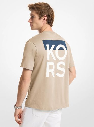 MK T-shirt en jersey de coton à logo graphique - Michael Kors - Michael Kors Mens - Modalova