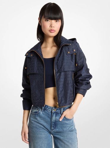 MK Veste courte à capuche en jacquard à logo - Michael Kors - MICHAEL Michael Kors - Modalova