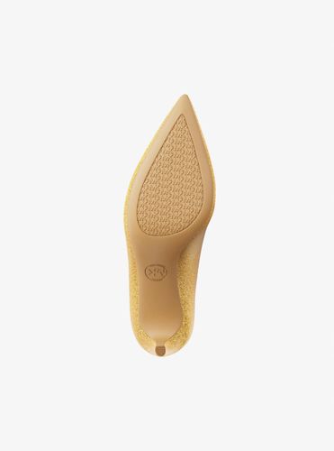 MK Escarpin Alina en cuir travaillé pailleté - Michael Kors - MICHAEL Michael Kors - Modalova
