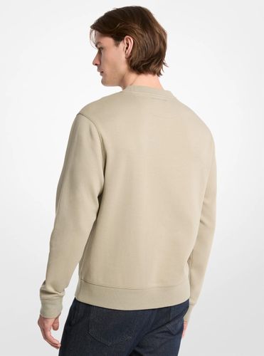 MK Sweat-shirt ras-du-cou en coton mélangé à breloque logo - Michael Kors - Michael Kors Mens - Modalova