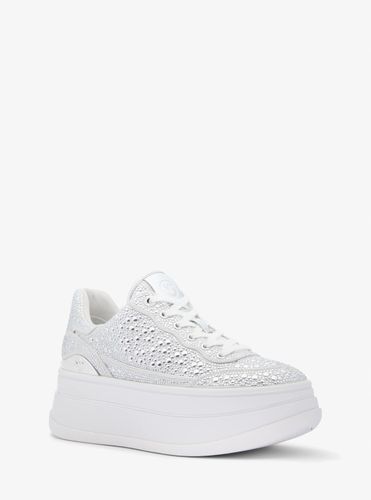 MK Basket Hayes en mélange de lin clouté à semelle compensée - Michael Kors - MICHAEL Michael Kors - Modalova
