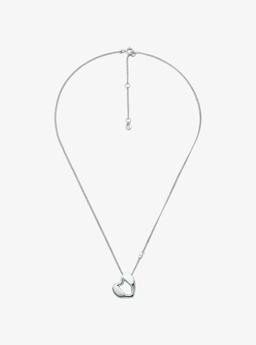 MK Collier à pendentif cœur en sterling plaqué en métal précieux - Michael Kors - Modalova