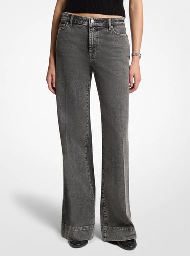 MK Jean évasé Grace en denim à taille haute - Michael Kors - MICHAEL Michael Kors - Modalova