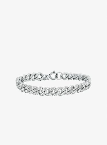 MK Bracelet chaîne à maillons gourmette serti de pierres pavées - Michael Kors - Modalova