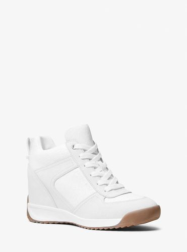 MK Basket Nikko S2 en mélange de matières à semelle compensée - Michael Kors - MICHAEL Michael Kors - Modalova