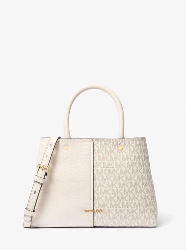 MK Sac Flora de taille moyenne en cuir à logo Signature - Michael Kors - MICHAEL Michael Kors - Modalova