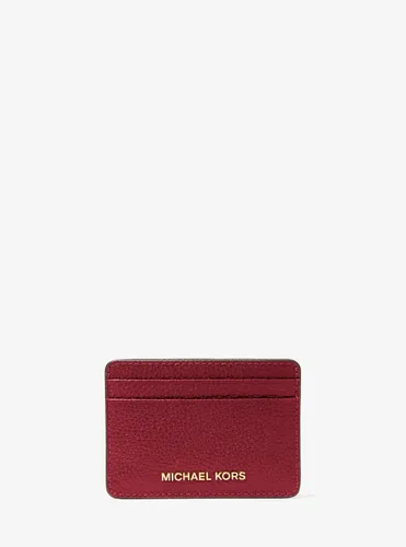 MK Porte-cartes en cuir grainé - Michael Kors - MICHAEL Michael Kors - Modalova