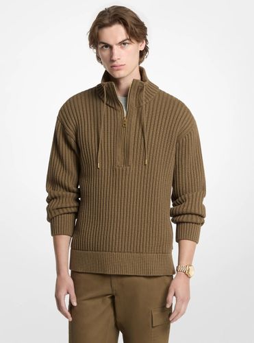 MK Pull à col cheminée en coton mélangé texturé - Michael Kors - Michael Kors Mens - Modalova