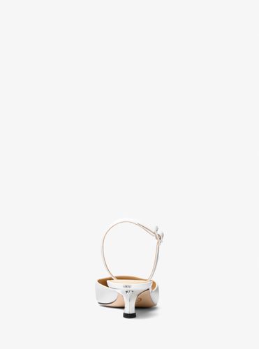 MK Escarpin Luna à petit talon en cuir et à bride arrière - Michael Kors - MICHAEL Michael Kors - Modalova
