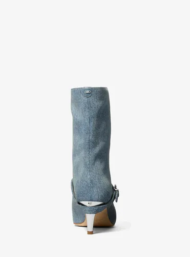 MK Botte Kasia en denim à boucle - Michael Kors - MICHAEL Michael Kors - Modalova