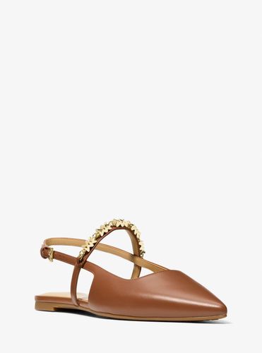 MK Chaussure plate Dina Flex en cuir avec bride arrière - Michael Kors - MICHAEL Michael Kors - Modalova