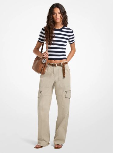 MK Pantalon cargo utilitaire en coton extensible - Michael Kors - MICHAEL Michael Kors - Modalova