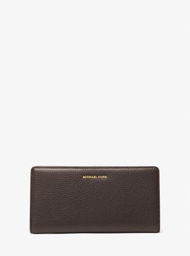 MK Grand portefeuille Bryant en cuir grainé avec bouton-pression sur le devant - Michael Kors - MICHAEL Michael Kors - Modalova