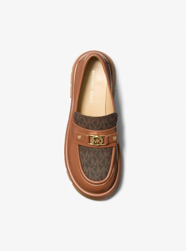 MK Mocassin Mandy en cuir avec semelle compensée et logo Signature - Michael Kors - MICHAEL Michael Kors - Modalova