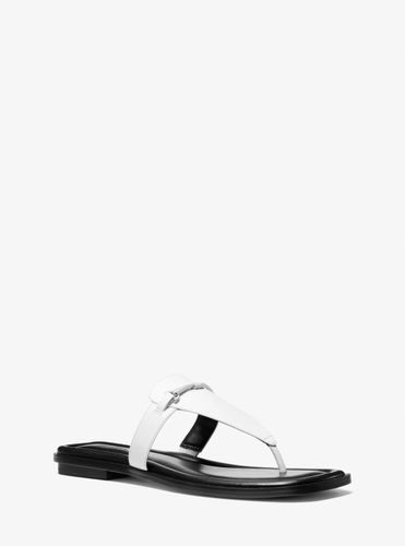 MK Sandale Lena en cuir avec bride en T - Michael Kors - MICHAEL Michael Kors - Modalova