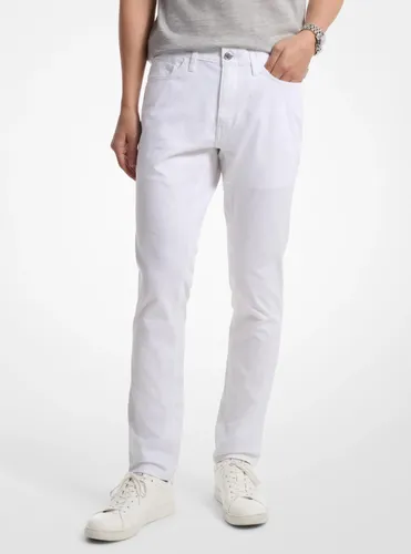 MK Pantalon Parker coupe slim en sergé extensible - Michael Kors - Michael Kors Mens - Modalova