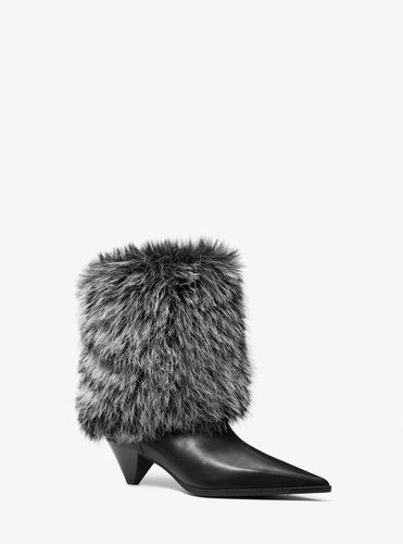 MK Botte Jayla en faux fourrure et en cuir - Michael Kors - MICHAEL Michael Kors - Modalova