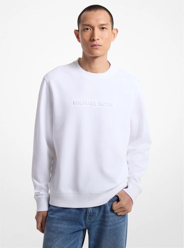 MK Pull en mélange de coton avec logo en relief - Michael Kors - Michael Kors Mens - Modalova