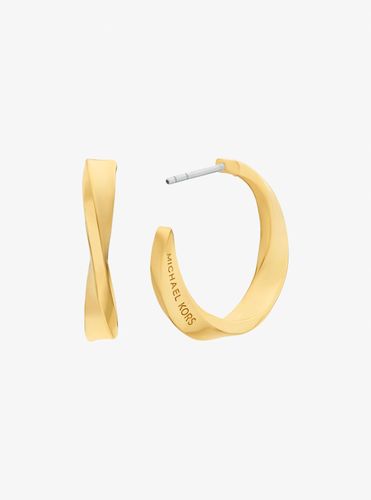 MK Boucles d'oreilles créoles torsadées - Michael Kors - Modalova
