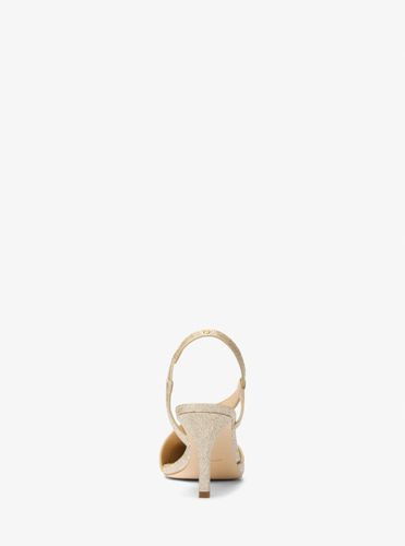 MK Escarpin Jaida en cuir travaillé pailleté - Michael Kors - MICHAEL Michael Kors - Modalova