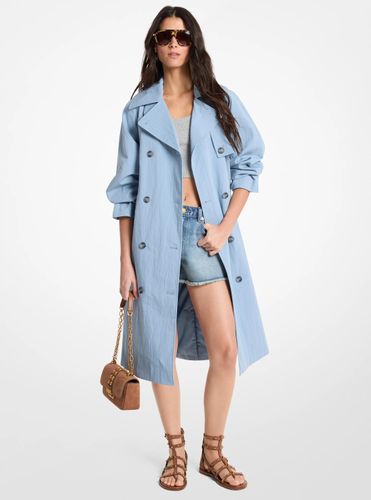 MK Trench surdimensionné en coton délavé et nylon - Michael Kors - MICHAEL Michael Kors - Modalova