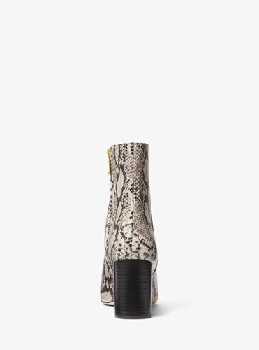 MK Bottine Elise en cuir effet serpent en relief - Michael Kors - MICHAEL Michael Kors - Modalova