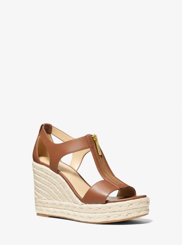 MK Sandale Berkley en cuir à semelle compensée - Michael Kors - MICHAEL Michael Kors - Modalova