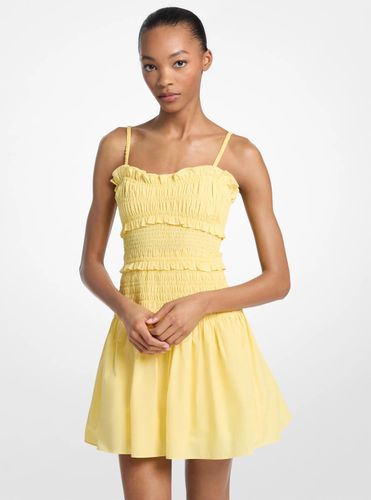 MK Robe débardeur smockée en popeline de coton - Michael Kors - MICHAEL Michael Kors - Modalova